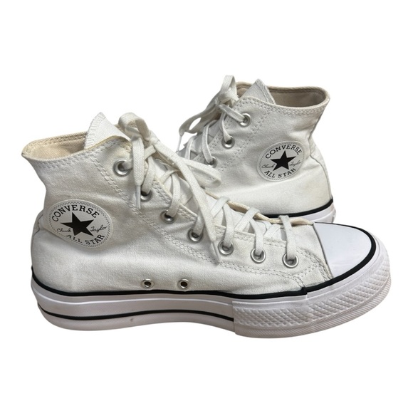 Converse Chuck Taylor All Star Lift Hi Canvas Shoes 560846F 
Women’s 8.5 White - Picture 1 of 9